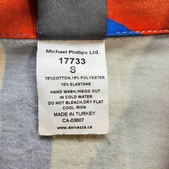 Simply Art by Dolcezza Jacket Multi-Color Abstract Print Artsy Blazer Size Small - Picture 7 of 12